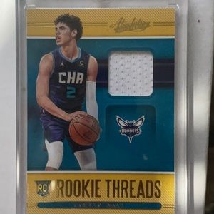 LaMelo Ball absolute memorabilia Rookie jersey card
